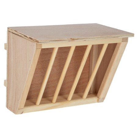 Râtelier à foin en bois avec attaches KERBL petit modèle