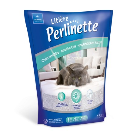 Perlinette litière silice chat sensible DEMAVIC 1,5kg