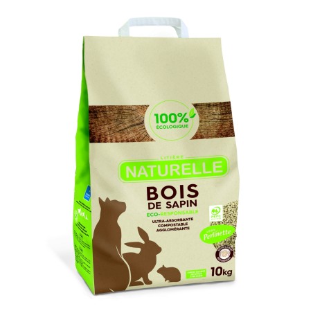 Perlinette litière naturelle écologique bois de sapin DEMAVIC 10 kg