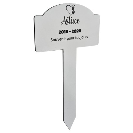 Plaque commémorative à planter personnalisable CHERYPET