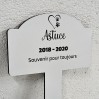 Plaque commémorative à planter personnalisable CHERYPET