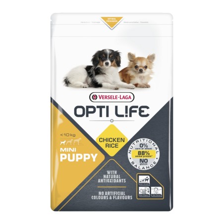 Opti Life Puppy Mini au poulet petit chiot VERSELE LAGA sac de 1kg et 2,5kg