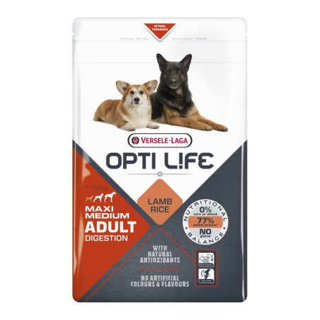 Opti Life Adult Digest à l'agneau chien M & XL VERSELE LAGA sac de 1kg