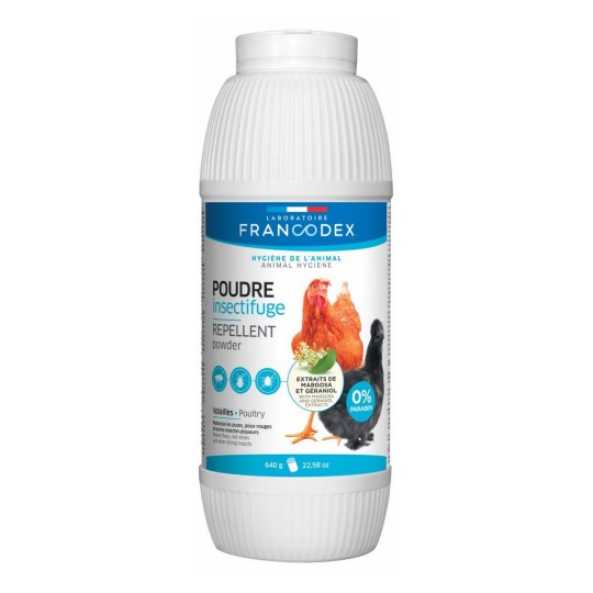 Boutique Antiparasitaire volaille : POUDRE INSECTIFUGE pour volaille FRANCODEX