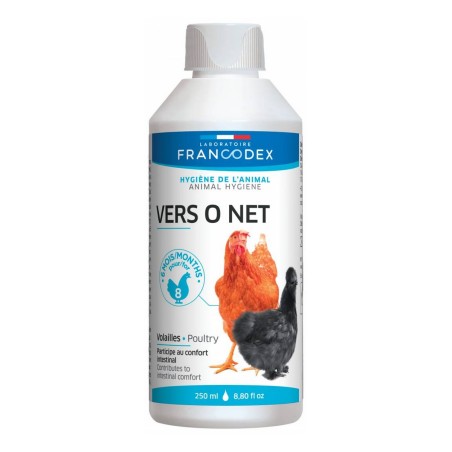 Vermifuge VERS O NET pour volaille FRANCODEX flacon de 250ml