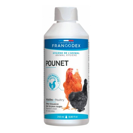 Antiparasitaire POUNET pour volaille FRANCODEX flacon 250ml