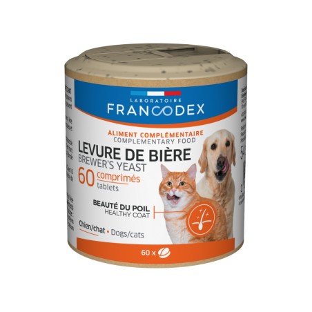 Comprimés LEVURE DE BIÈRE pour chien et chat FRANCODEX - Cherypet