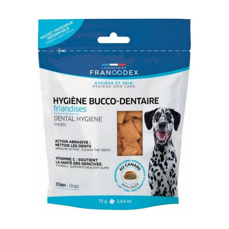 Friandises Hygiène Bucco-Dentaire pour chien FRANCODEX sachet de 75g