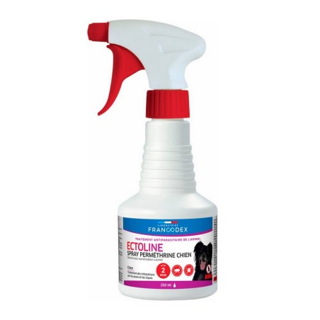 Ectoline Spray 250ml anti-puces et tiques pour chien FRANCODEX