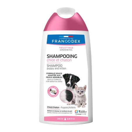 Shampoing Spécial Chiot et Chaton FRANCODEX contenance 250ml