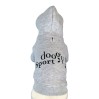 Sweat sport gris avec capuche pour chien DOOGY SPORT