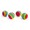 Lot de 4 balles multicolores pour chat BEEZTEES