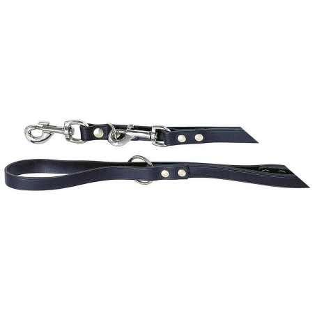 Laisse longue pour chien en cuir Mexica KERBL noire zoom